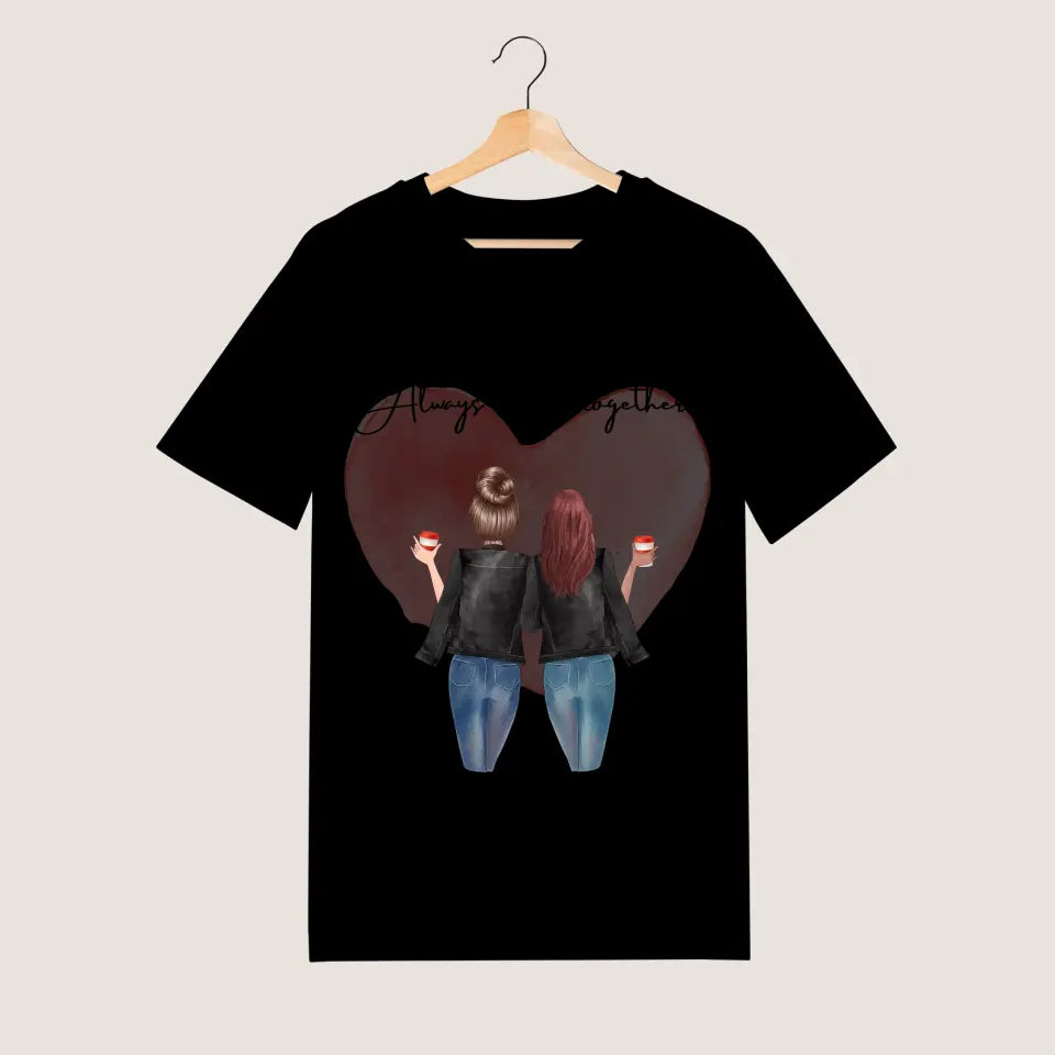 Veste en cuir Best Friends avec boisson - T-shirt personnalisé