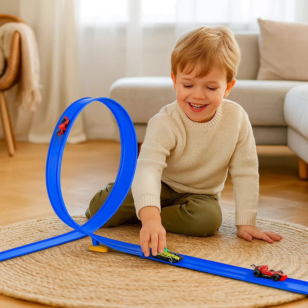Creative Racing Track Toy Set with Flexible Rails & Luminous Effects for Endless Fun 7