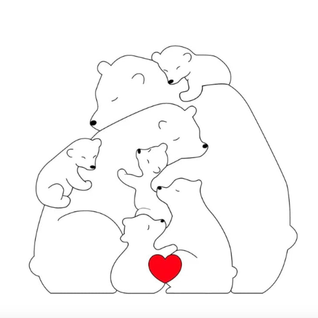 Anpassbare Bärenfamilie – Ein einzigartiges Geschenk für Ihre Liebsten