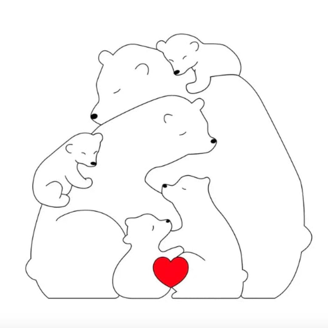 Anpassbare Bärenfamilie – Ein einzigartiges Geschenk für Ihre Liebsten
