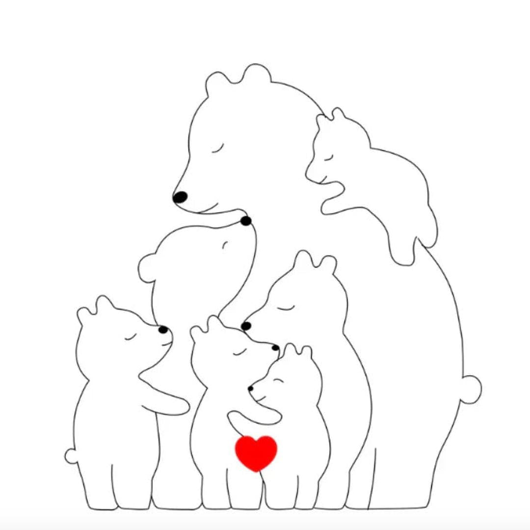 Anpassbare Bärenfamilie – Ein einzigartiges Geschenk für Ihre Liebsten