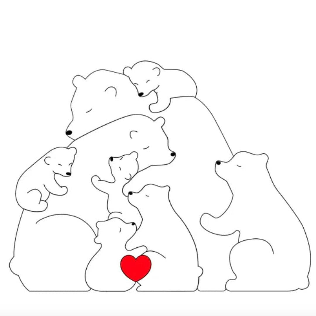 Anpassbare Bärenfamilie – Ein einzigartiges Geschenk für Ihre Liebsten