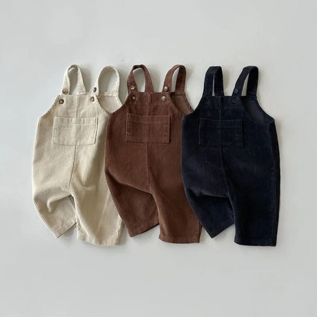 Unisex Baumwollgestreifte Baby-Latzhose