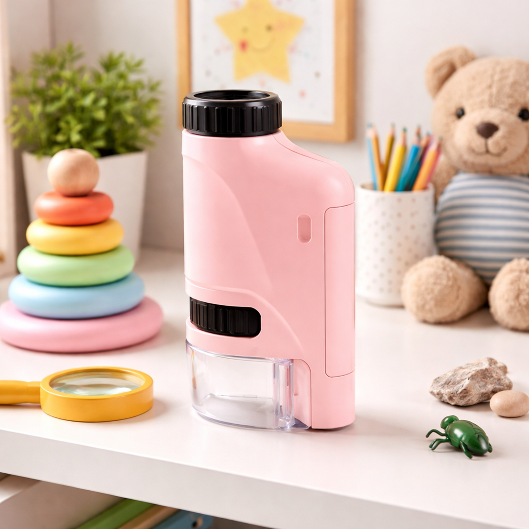 Kinder LED Taschenmikroskop – Entdecken und Forschen aus nächster Nähe!