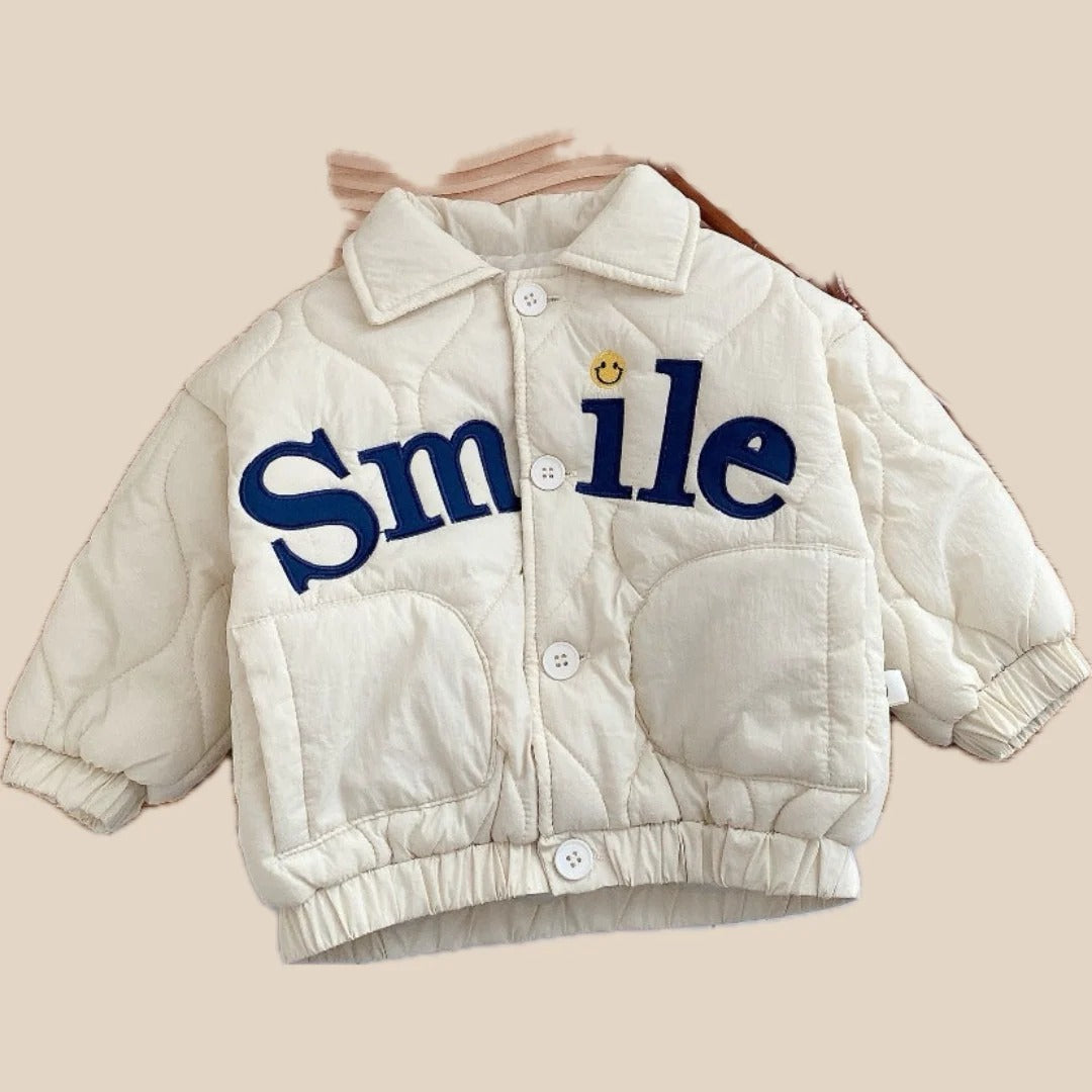 Unisex Kinder Steppjacke mit Knopfverschluss
