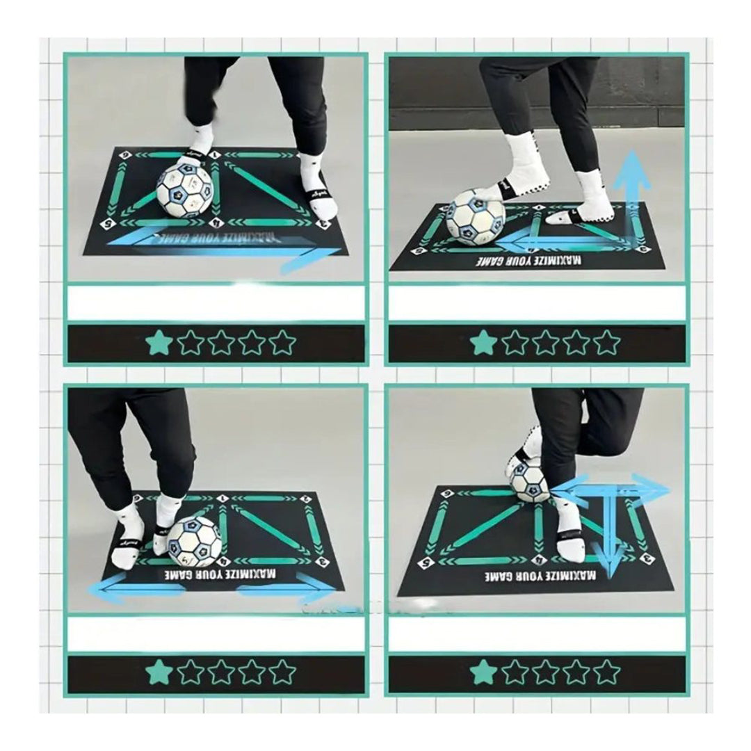 Rutschfeste Fußballtrainingsmatte für technische Übungen