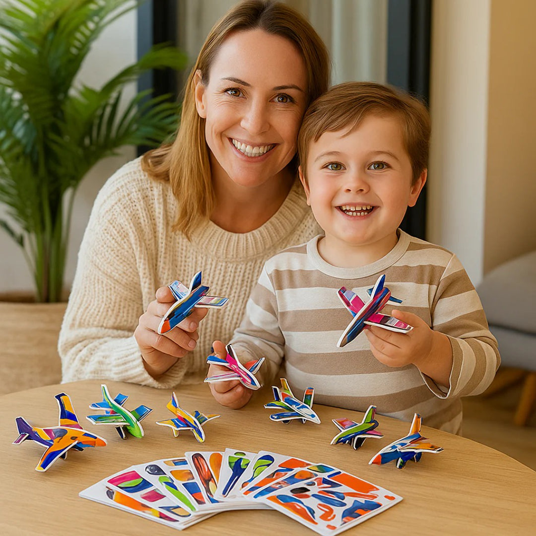 3D Cartoon Puzzle: Lustiges Konstruktionsspielzeug für Kinder