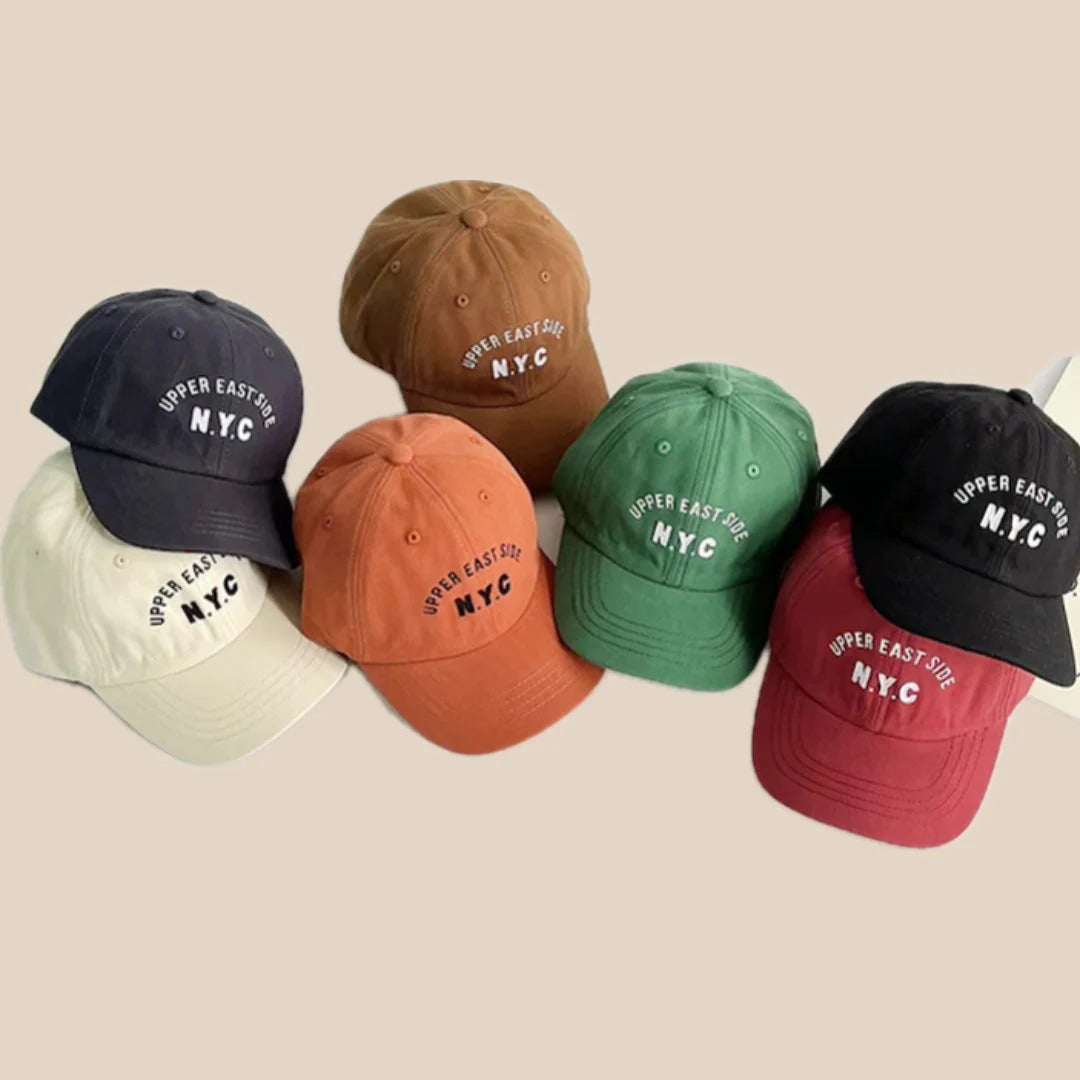 Unisex Kinder Sonnenhut mit NYC-Stickerei