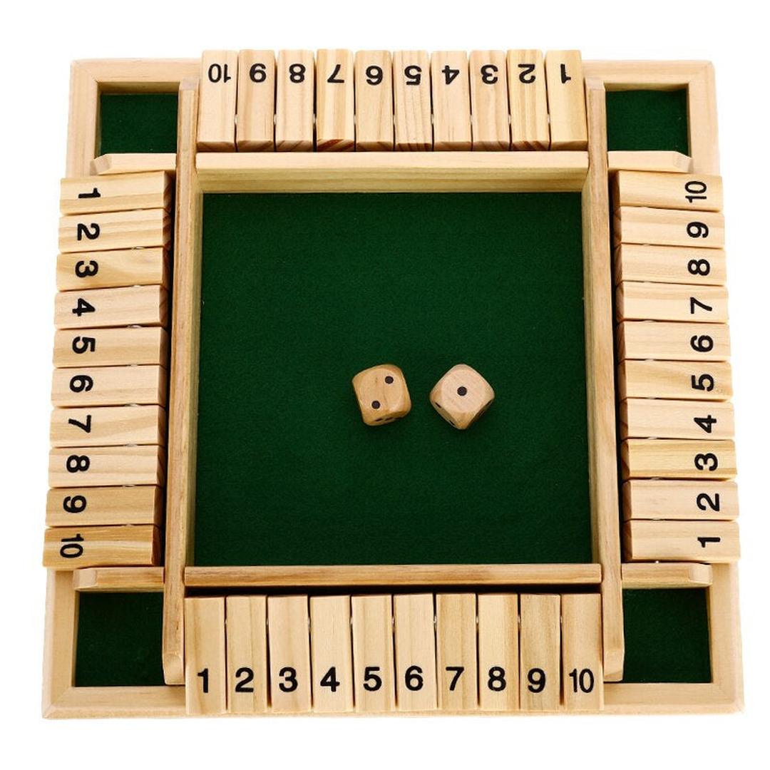 Klassisches Familienspiel: Holz Shut the Box