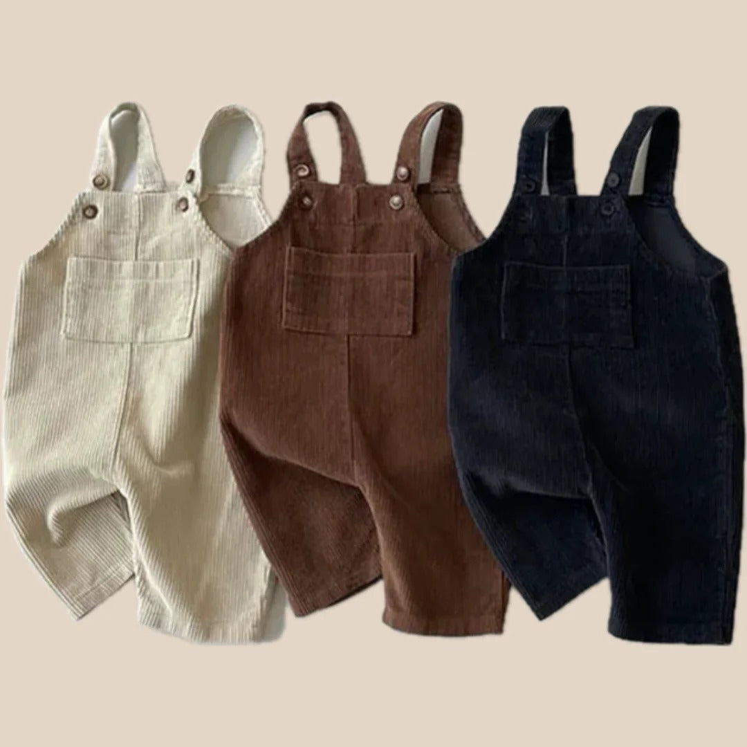 Unisex Baumwollgestreifte Baby-Latzhose