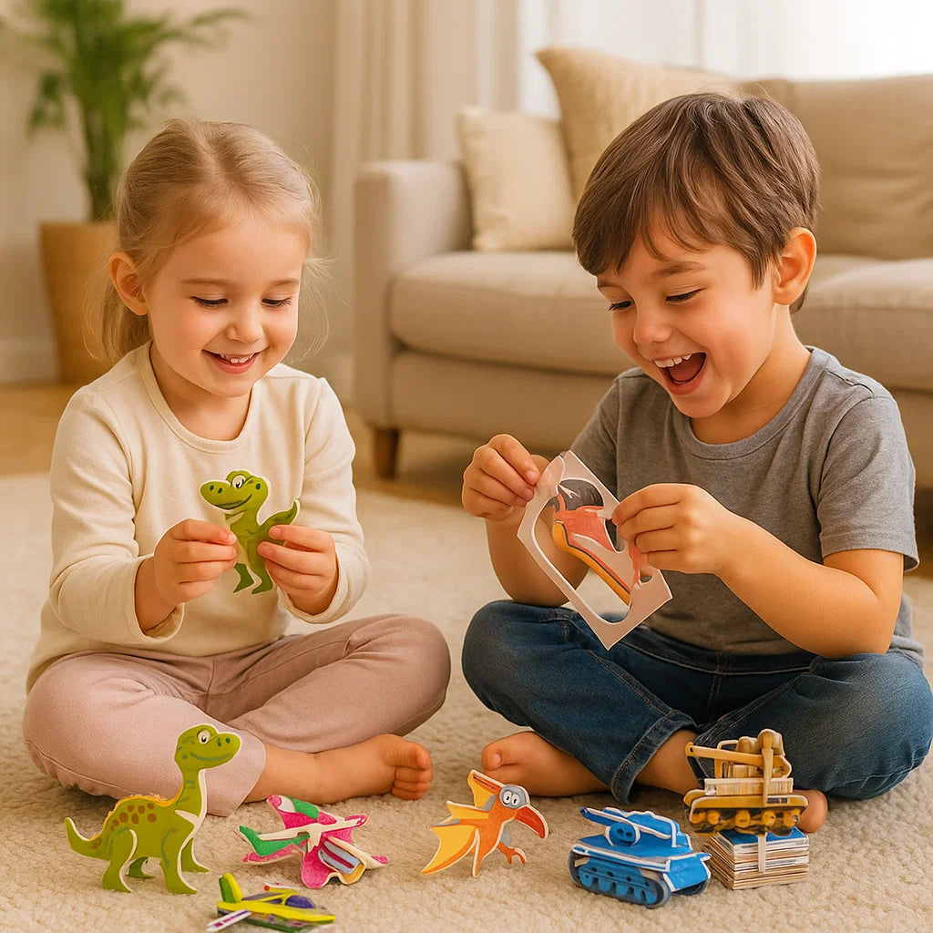 3D Cartoon Puzzle Set for Kids with Colorful Designs | Engaging Learning Tool for Creativity and Fine Motor Skills 7