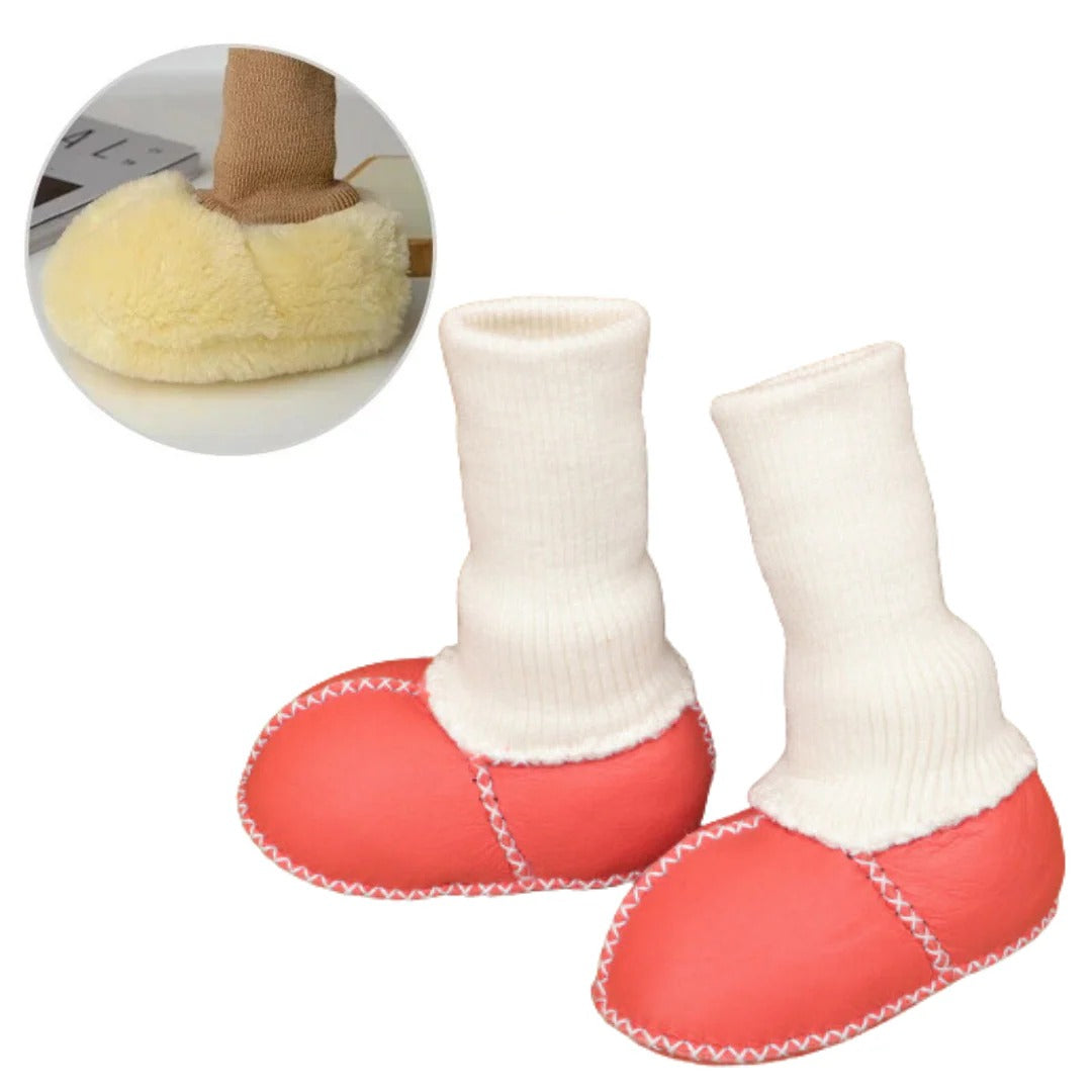 Gemütliche Babyschuhe für Zuhause