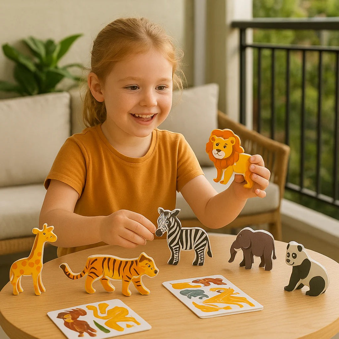 3D Cartoon Puzzle: Lustiges Konstruktionsspielzeug für Kinder