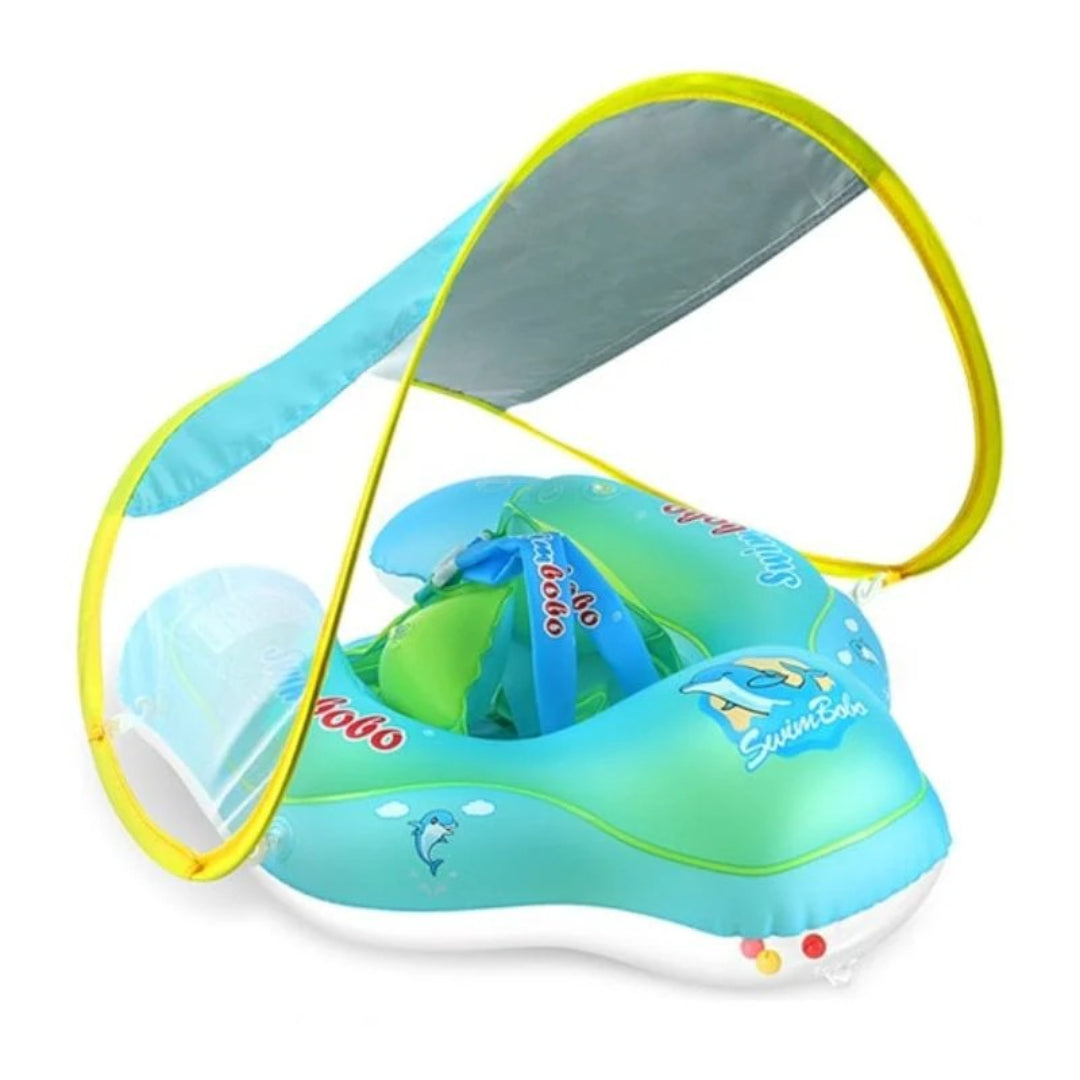 Schwimmtraining Ring für Säuglinge mit Sonnenschutz