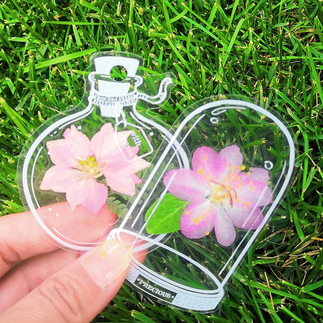 DIY Lesezeichen-Set mit gepressten Blumen - 30-teilige Kollektion