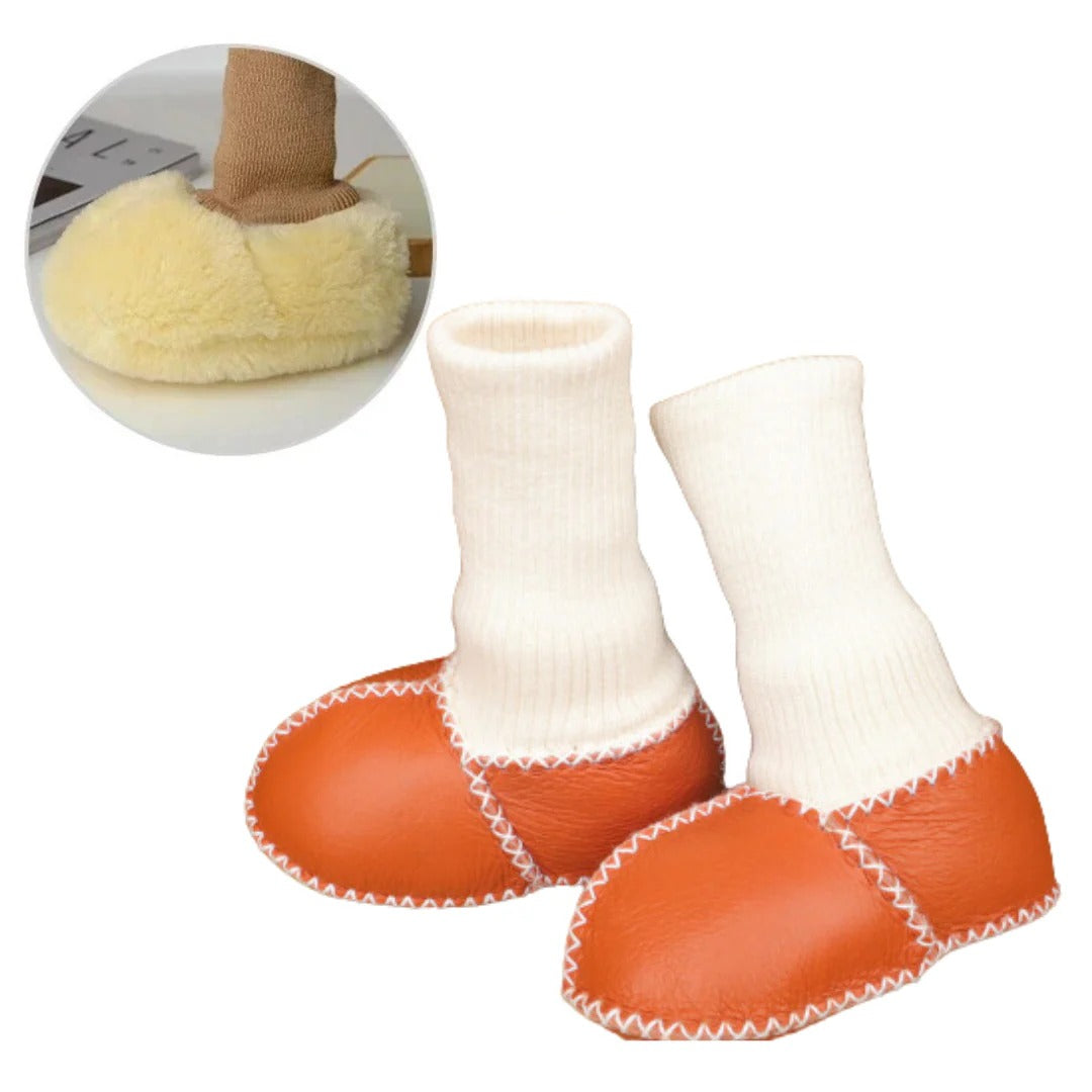 Gemütliche Babyschuhe für Zuhause