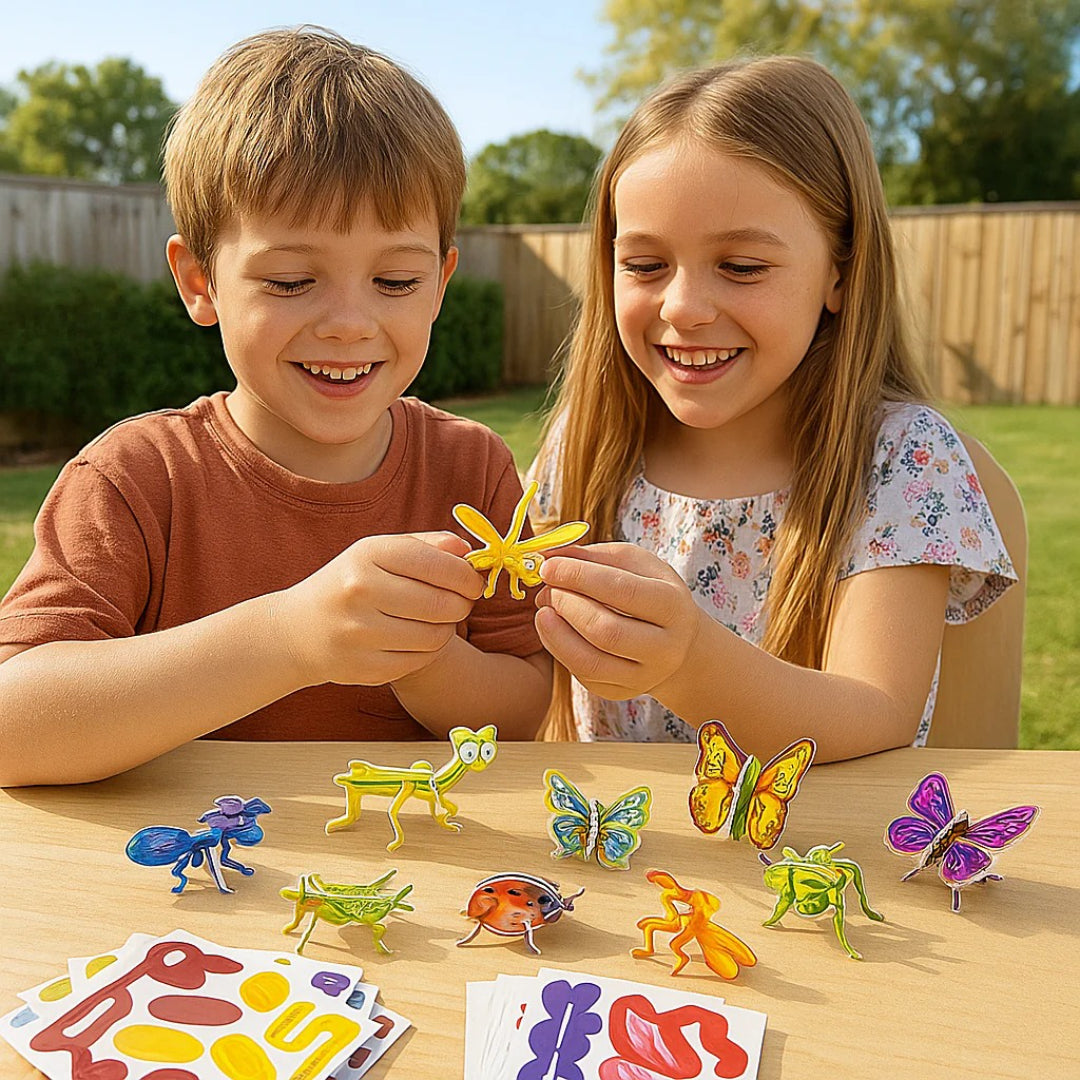 3D Cartoon Puzzle: Lustiges Konstruktionsspielzeug für Kinder
