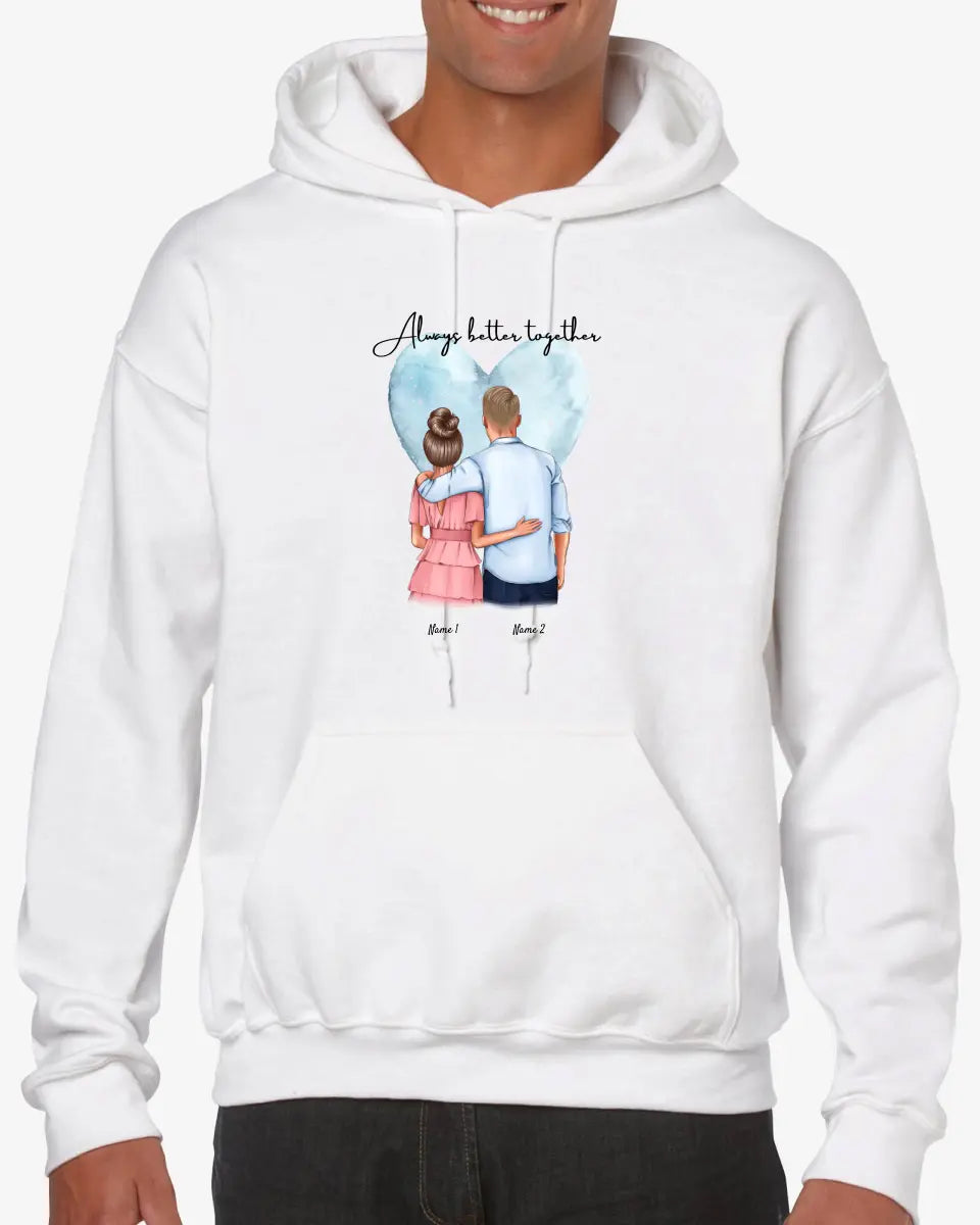 Best couple hug - Personalized Hoodie