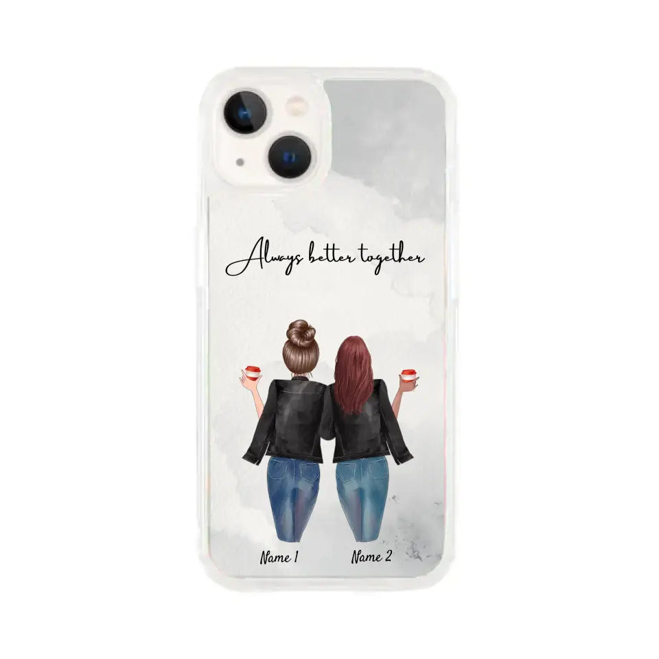 Best Friends Leather Jacket - Customized Phone Case