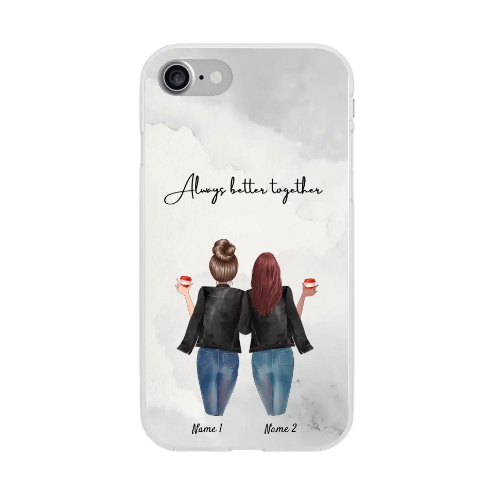 Best Friends Leather Jacket - Customized Phone Case