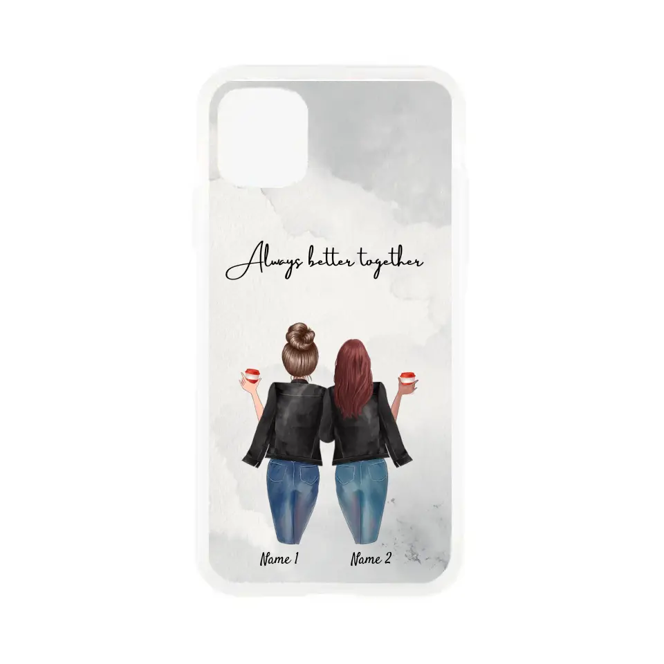 Best Friends Leather Jacket - Customized Phone Case