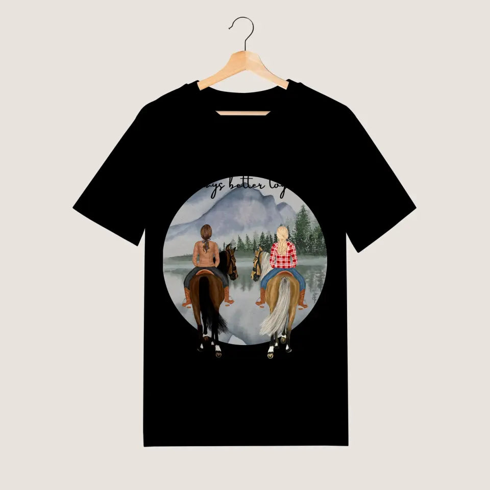 Meilleures copines de chevaux - T-shirt personnalisé