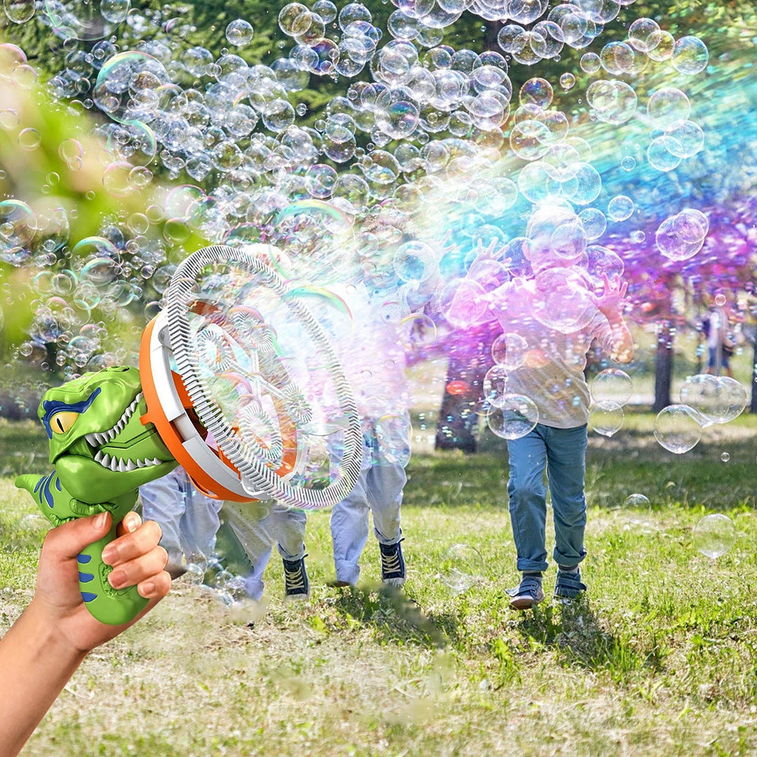 Dinosaurier Seifenblasen-Blaster – Spaß im Freien für Kinder