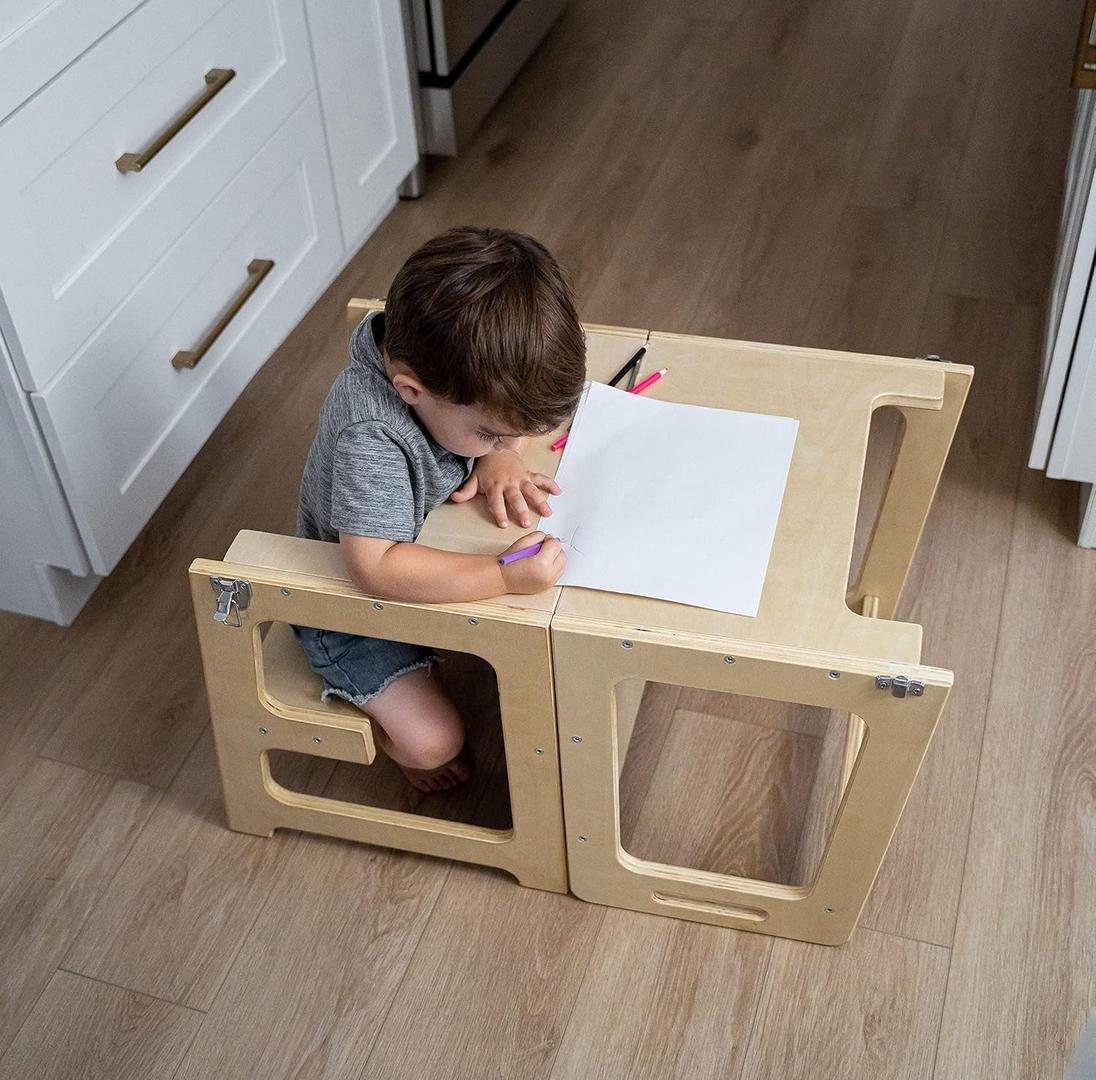 4-in-1 Bildungs-Kletterturm für Kleinkinder – Spaß und Lernen kombiniert