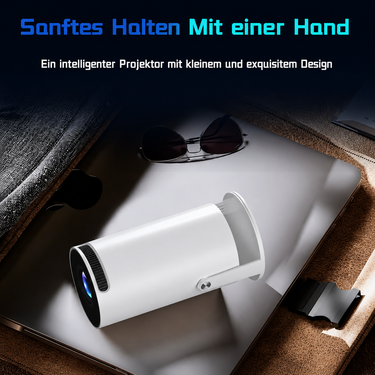 Kompakter 4K Mini Bluetooth WiFi Projektor