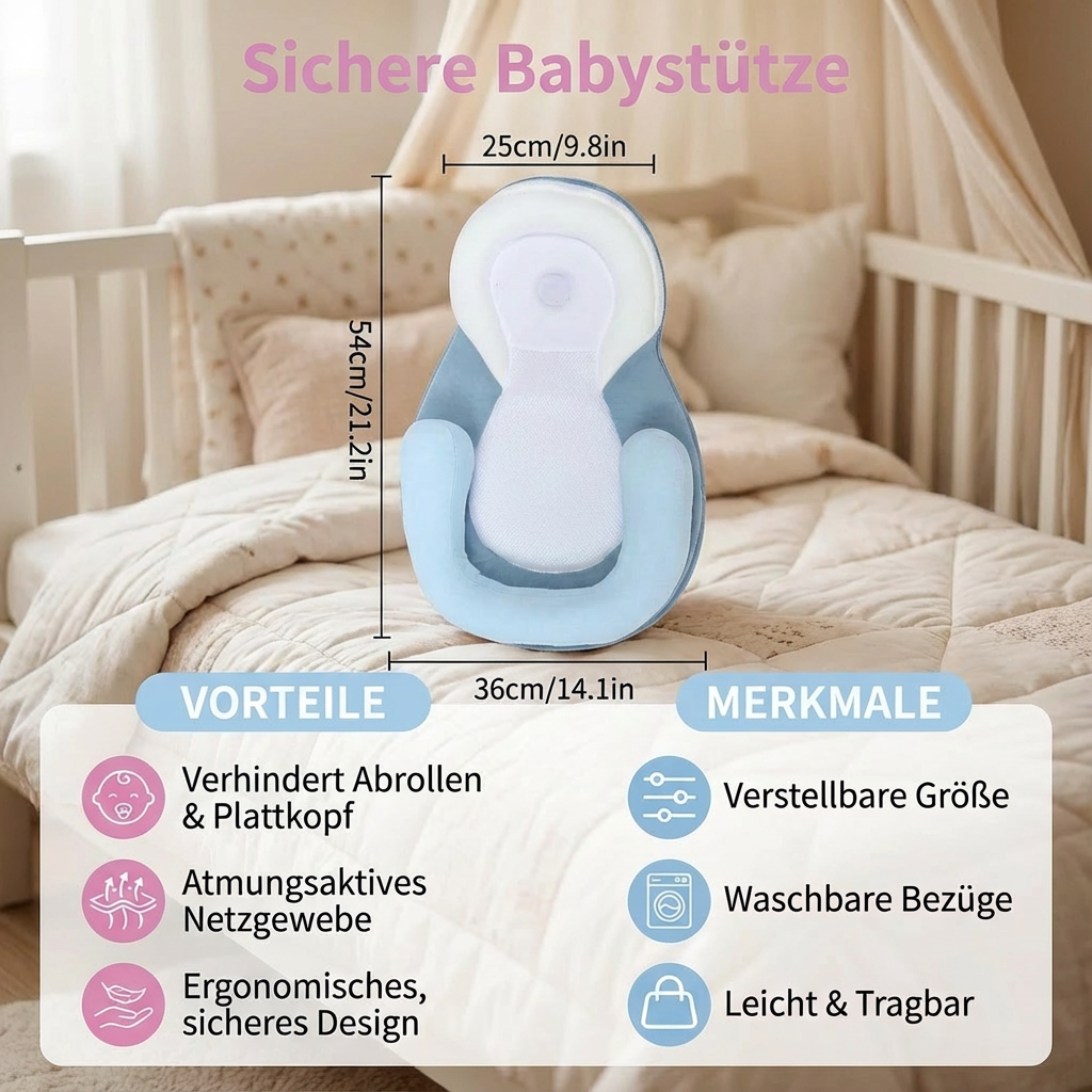 Comfort Baby Support | Ergonomic Baby Seat with Hypoallergenic Fabric | Safe & Comfortable Design for Optimal Posture 5