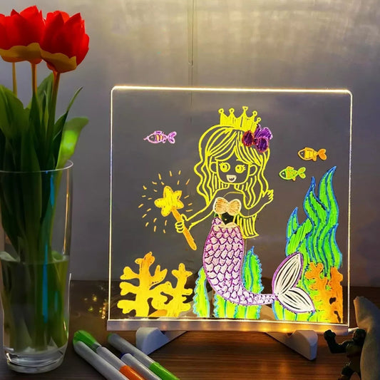 Creative Glow | LED Drawing Board with Vibrant Glow & Energy Efficiency | Perfect for Art and Messages 0