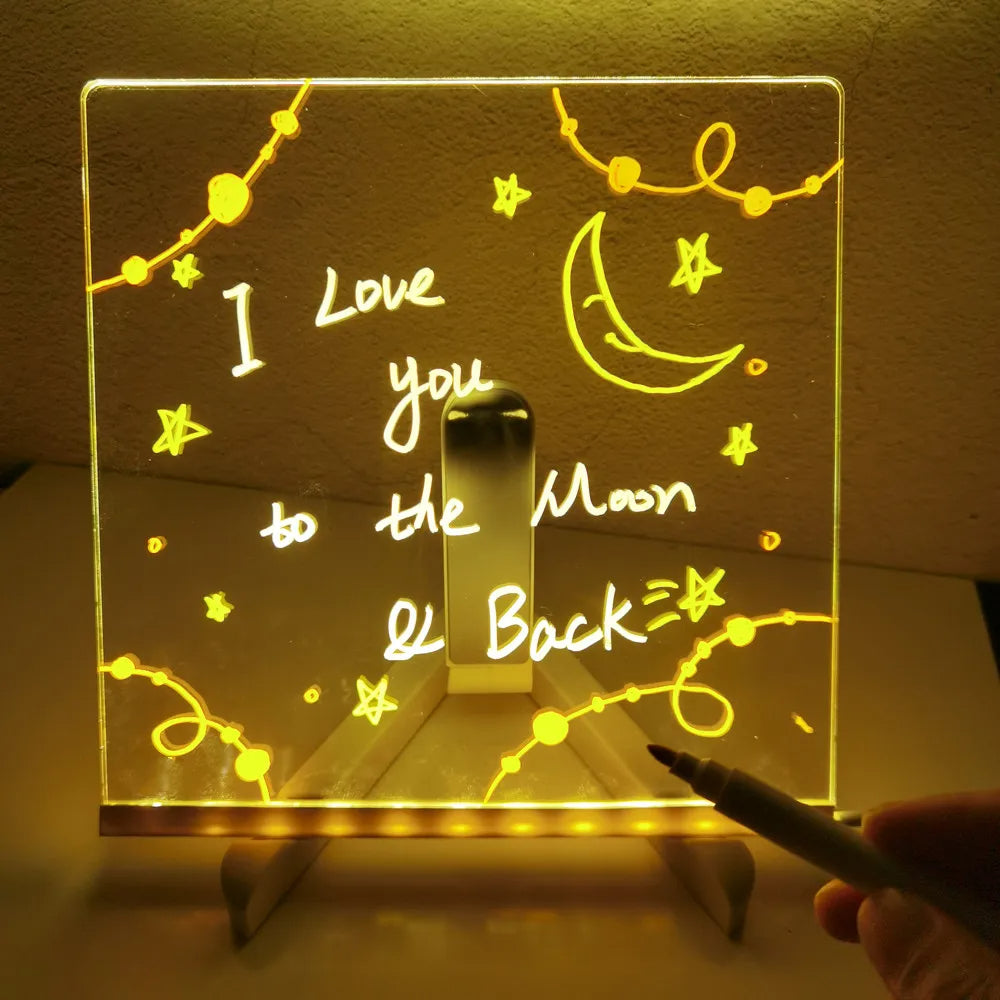 Creative Glow | LED Drawing Board with Vibrant Glow & Energy Efficiency | Perfect for Art and Messages 2