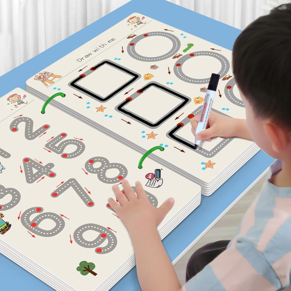 Creative Learning | Writing Exercise Book Set with Wipeable Pages | Engaging Activities for Endless Practice 1