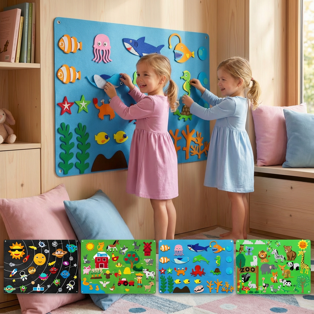 Creative Play | Educational Toy Set with Colorful Animal Figures | Engaging Learning Toys for Imagination Development for 3-5 Year Olds 1