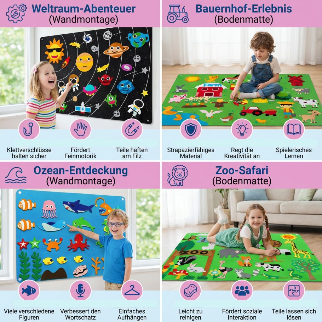 Creative Play | Educational Toy Set with Colorful Animal Figures | Engaging Learning Toys for Imagination Development for 3-5 Year Olds 4