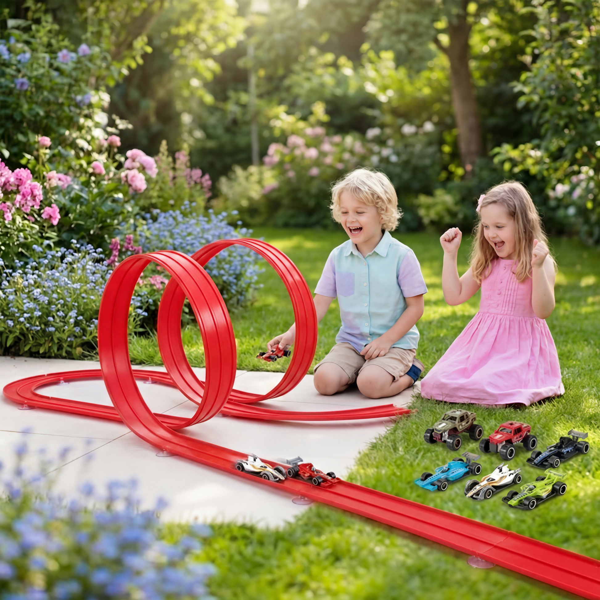 Creative Racing Track Toy Set with Flexible Rails & Luminous Effects for Endless Fun 1