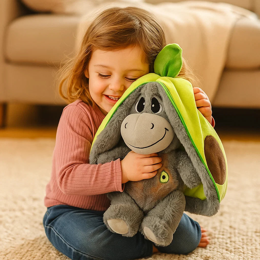 Cuddly Companion | Breathing Donkey Plush Toy with Gentle Movements | Emotional Support for Relaxed Sleep 0