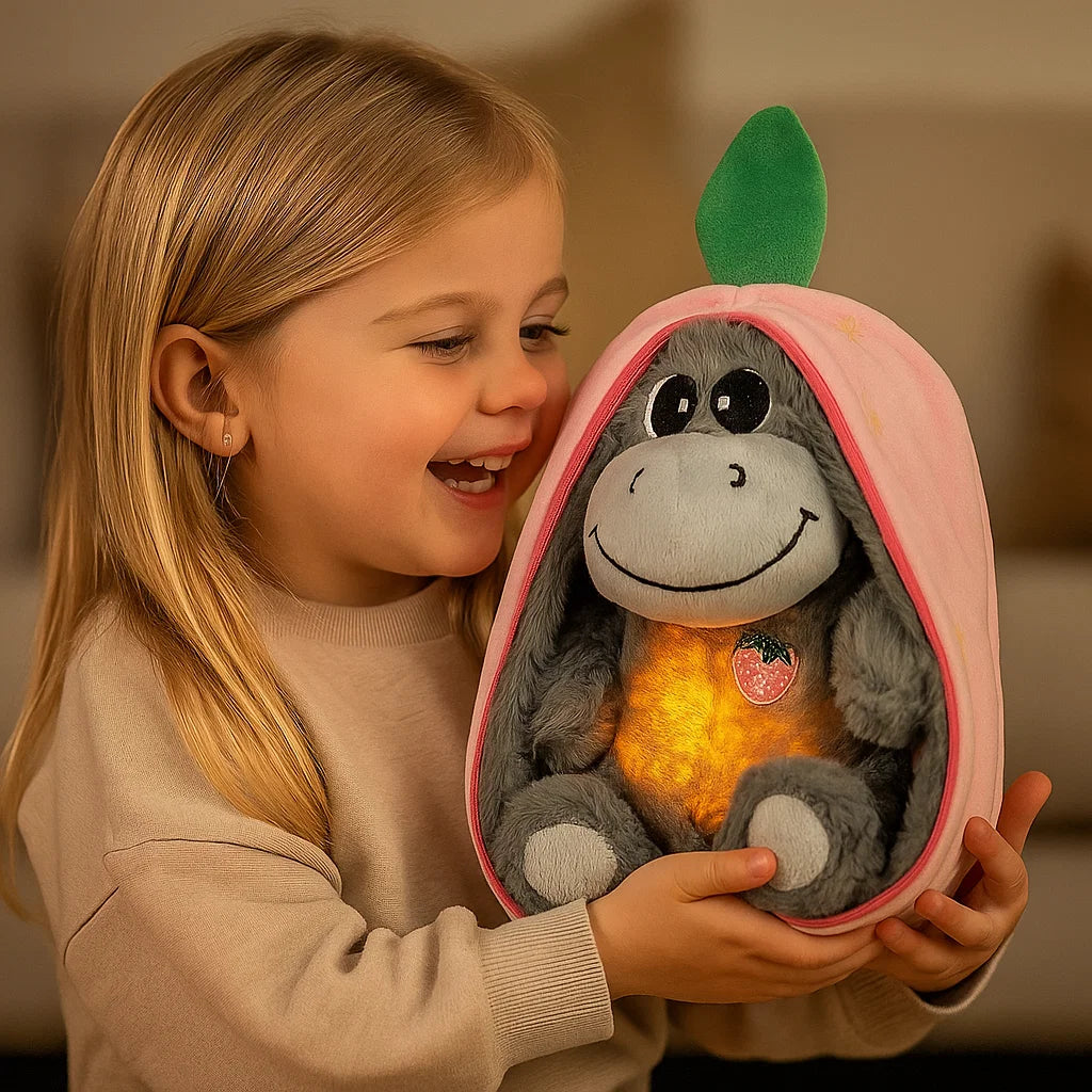Cuddly Companion | Breathing Donkey Plush Toy with Gentle Movements | Emotional Support for Relaxed Sleep 2