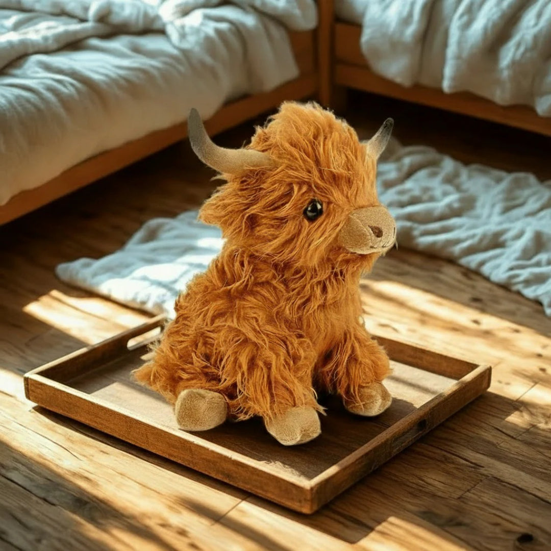 Weiches Plüsch Hochlandrind Kuscheltier