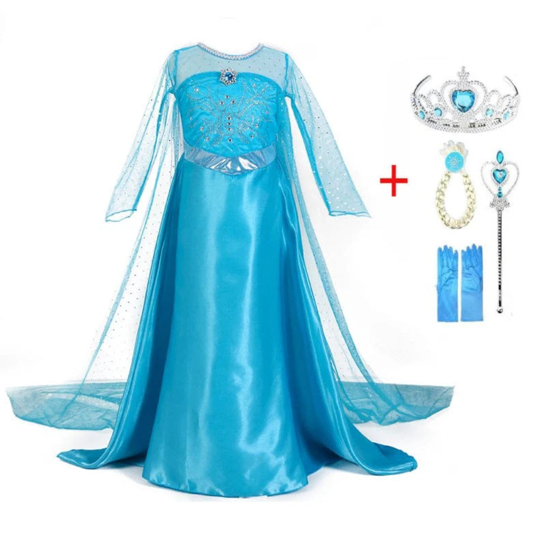 Prinzessinnenkostüm-Set mit Accessoires - Königinnenkleid
