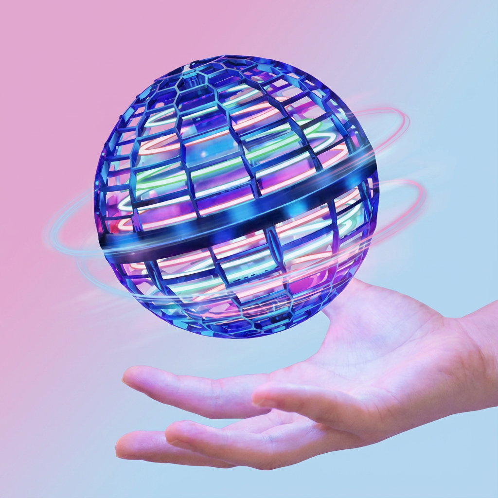 GlowSphere | Floating Game Ball with LED Effects | Rechargeable Fun for All Ages 0