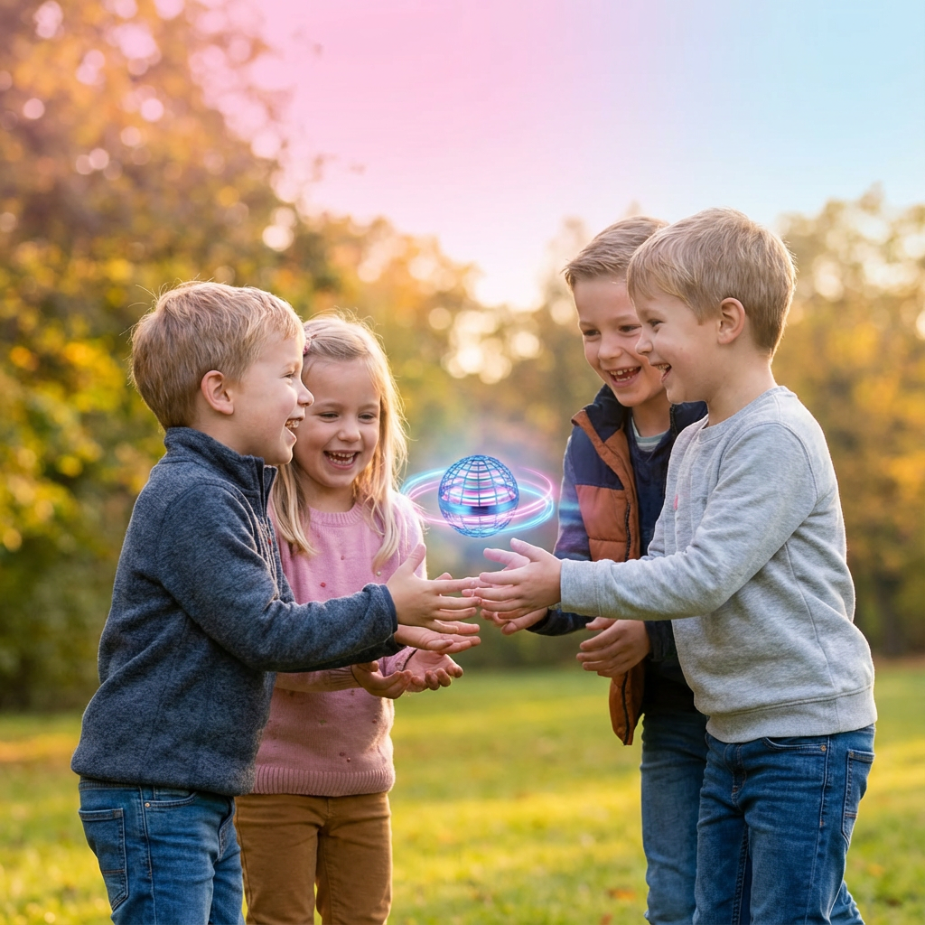 GlowSphere | Floating Game Ball with LED Effects | Rechargeable Fun for All Ages 2