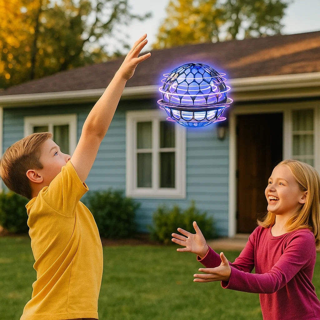 GlowSphere | Floating Game Ball with LED Effects | Rechargeable Fun for All Ages 5