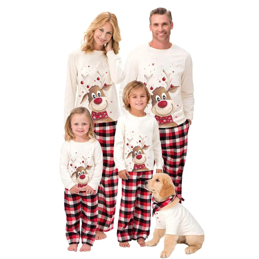 Rentier-Themen Familien-Weihnachtsoutfit Set