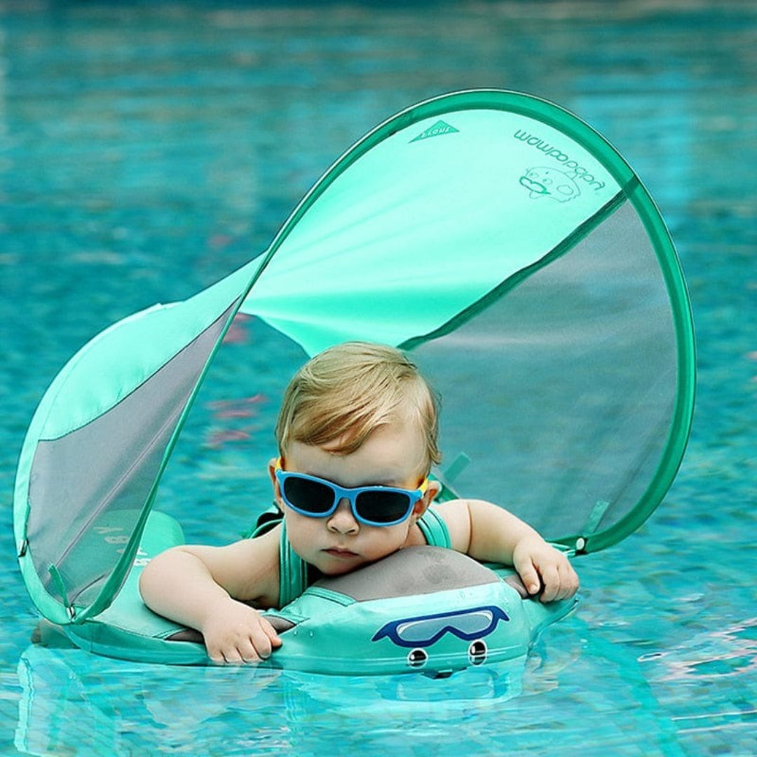 Aufblasbarer Schwimmring für Säuglinge mit Sicherheitsgurt