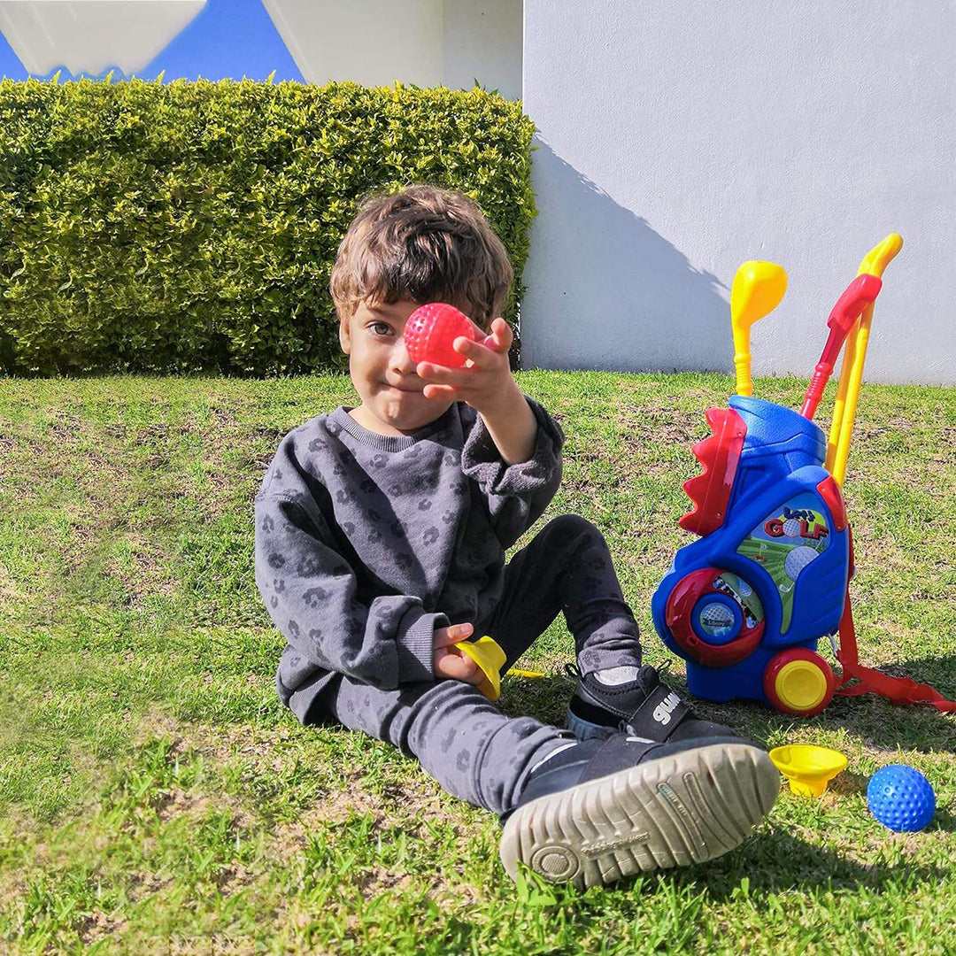 Kinder-Golfset mit Rollwagen