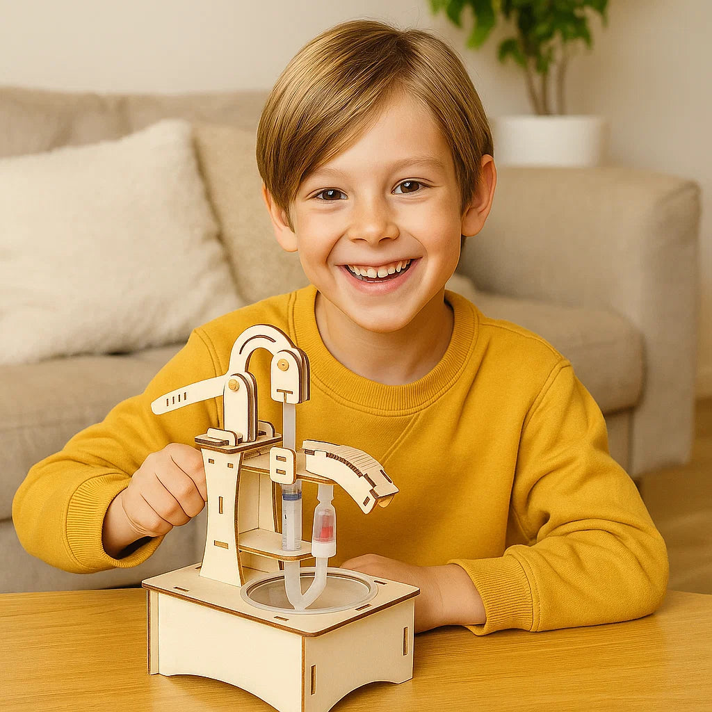 Innovative Construction Kit | Science Research Toy with Hands-On Learning | Build Hydraulic Arms & Aircraft for Creative STEM Education 9