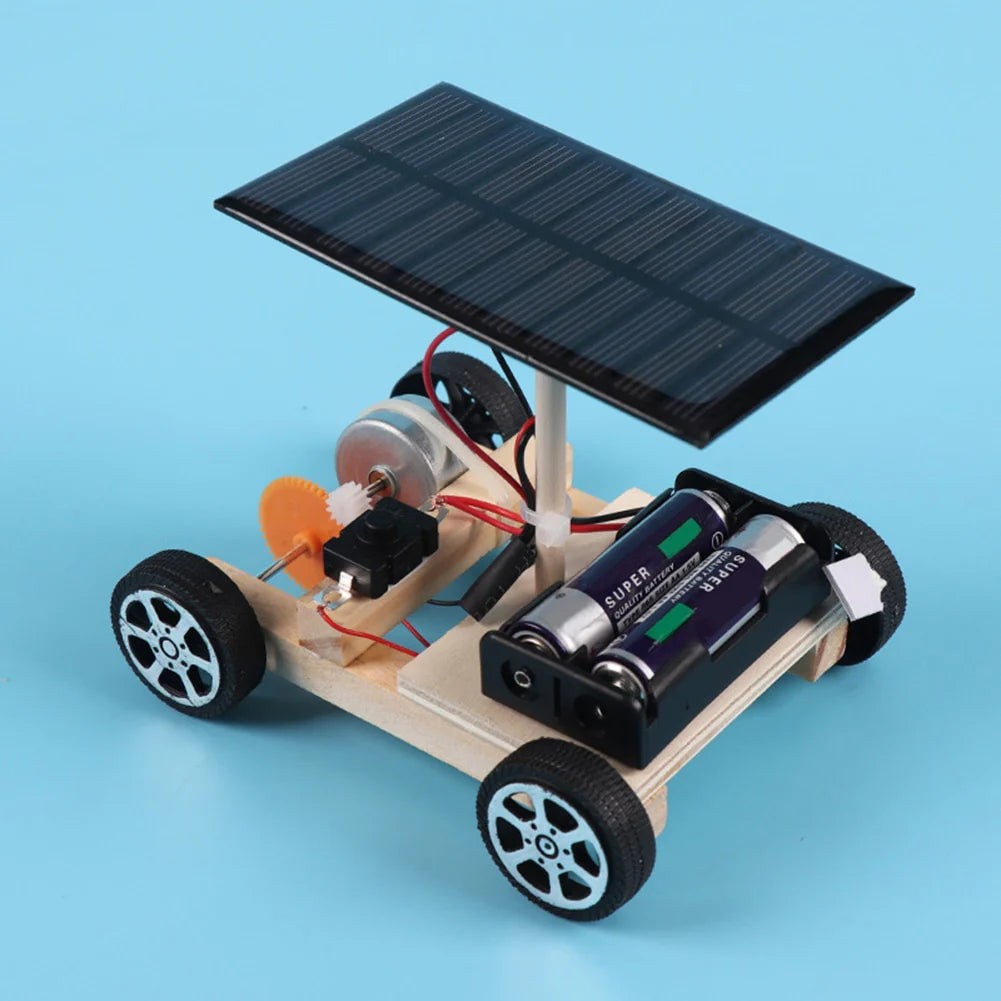 Innovative Racing Car Construction Set | Solar & Battery Powered DIY Kit for Learning and Fun 0