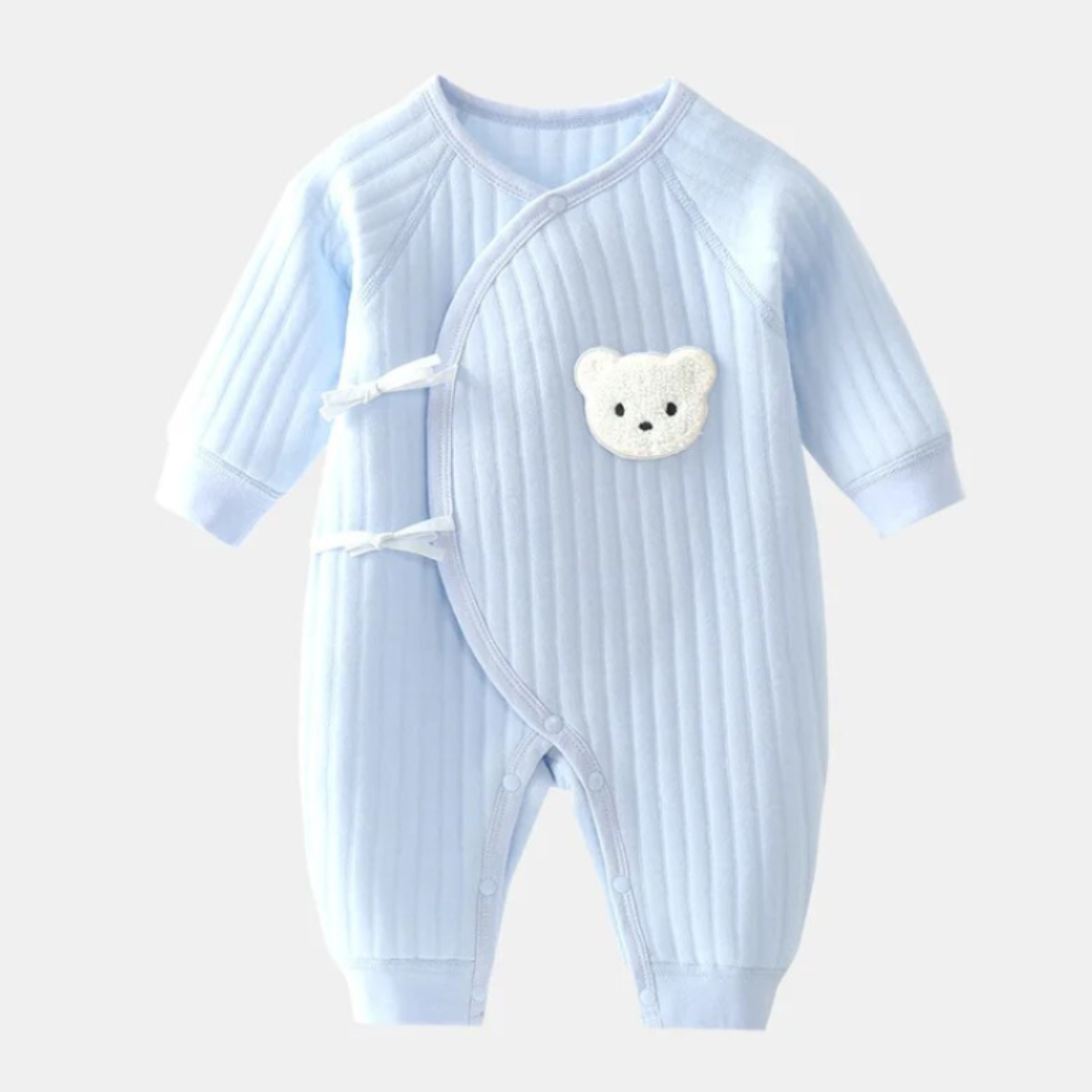 Langarm-Bärendruck Baby Overall Bodysuit