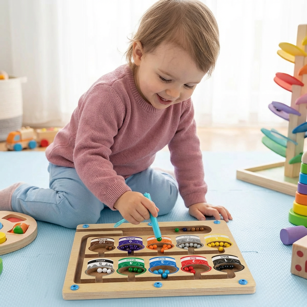 Montessori Magnetic Labyrinth | Educational Toy for Motor Skills Development | Fun Learning Experience for Kids Age 3+ 1